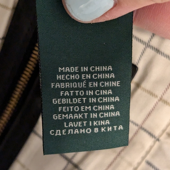 Lauren Ralph Lauren Black Nylon Leather Trim Tote Bag - Picture 12 of 13